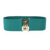 Ceinture femme élastique large à boucle 3 boutons, GLORIA Fabriqué en France