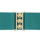 Ceinture femme élastique large à boucle 3 boutons, GLORIA Fabriqué en France