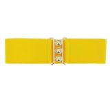 Ceinture femme élastique large à boucle 3 boutons, GLORIA Fabriqué en France