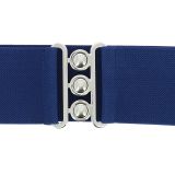 Ceinture femme élastique large à boucle 3 boutons, GLORIA Fabriqué en France