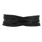 MICA large leatherette obi belt