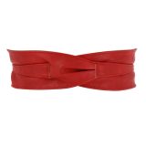 MICA large leatherette obi belt