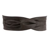 MICA large leatherette obi belt