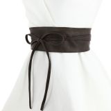 MICA large leatherette obi belt