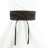 MICA large leatherette obi belt