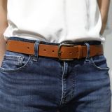 Easily adjustable Men's Leather Belt, Made in FRANCE, PELLAND