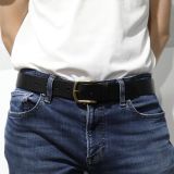 Easily adjustable Men's Leather Belt, Made in FRANCE, PELLAND