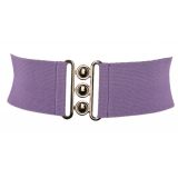 Ceinture femme élastique large à boucle 3 boutons, GLORIA Fabriqué en France