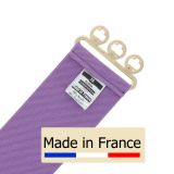 Ceinture femme élastique large à boucle 3 boutons, GLORIA Fabriqué en France