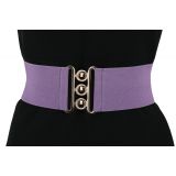 Ceinture femme élastique large à boucle 3 boutons, GLORIA Fabriqué en France