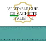 Ceinture pour femme en Cuir Italien, LUNA, Fabriqué en France