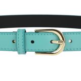 Women genuine Italian leather belt LUNA, Made in France