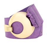 Ceinture large femme boucle ronde croisé VANESSA