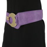 Ceinture large femme boucle ronde croisé VANESSA