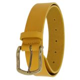 Vegetable tanned bull leather belt, for women and men, ALFONSA