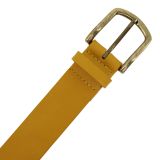 Vegetable tanned bull leather belt, for women and men, ALFONSA