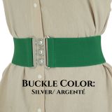 Wide Waist Elasticated Woman Belt, GLORIA Made in France