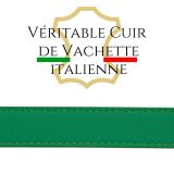 Cintura da donna in pelle italiana, LUNA, Prodotto in Francia