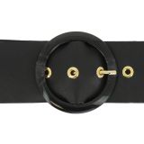 Wide Women's Belt in Full Grain Leather made in FRANCE, ESTIENNE