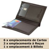 Porte cartes en cuir SAWSAN