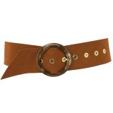 Women genuine Italian Suede Leather Belt, ANETTE, Made in France