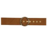 Women genuine Italian Suede Leather Belt, ANETTE, Made in France