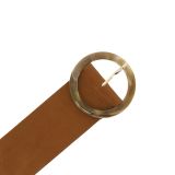 Women genuine Italian Suede Leather Belt, ANETTE, Made in France