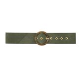 Women genuine Italian Suede Leather Belt, ANETTE, Made in France