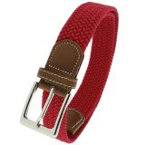 Ceinture élastique tressé et Cuir pour homme et femme, PERDERSEN