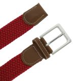 Ceinture élastique tressé et Cuir pour homme et femme, PERDERSEN