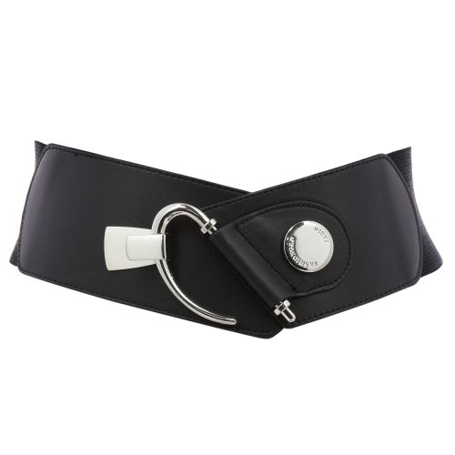 Cowhide leather elastic belt for women, DARLENE