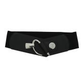 Cowhide leather elastic belt for women, DARLENE