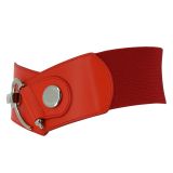 Cowhide leather elastic belt for women, DARLENE