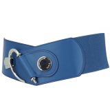 Cowhide leather elastic belt for women, DARLENE