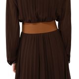 Cintura elastica da donna in Vera Pelle di Vacchetta, DARLENE