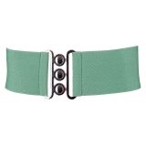 Ceinture femme élastique large à boucle 3 boutons, GLORIA Fabriqué en France