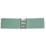 Ceinture femme élastique large à boucle 3 boutons, GLORIA Fabriqué en France