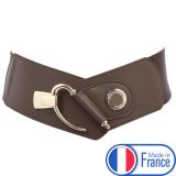 Cintura elastica da donna in Vera Pelle di Vacchetta, DARLENE