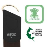 Cintura elastica da donna in Vera Pelle di Vacchetta, DARLENE