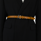 2 cm Belt Genuine Italian leather for women, LINDA
