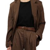 Ceinture femme en Cuir de Taureau à Tannage végétale, Ceinture femme de 3 cm de largeur, Ceinture pour jeans, pantalons, RIVOLI