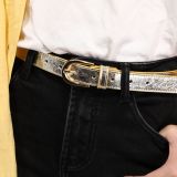 Cinturón de mujer piel, cuero LUNA