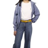 Cintura da donna in pelle di toro, concia vegetale, cintura da donna larga 3 cm, cintura per jeans, pantaloni, RIVOLI