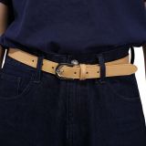Women genuine Italian leather belt LUNA for thousers, jeans