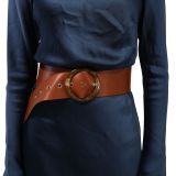 Ceinture femme Large en Cuir Pleine fleur fabriqué en FRANCE, ESTIENNE