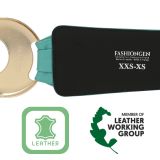 Ceinture en Cuir véritable large femme boucle ronde croisé SOLAINE