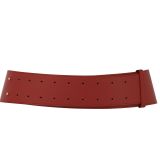 Ceinture en Cuir véritable large femme boucle ronde croisé SOLAINE
