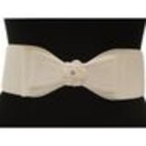 Ceinture élastique, noeud de papillon Blanc - 2185-6768