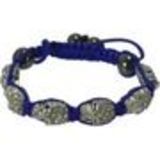 Bracelet Shamballa, 6 x Tête de mort,AOH-86 Bleu - 1862-7692