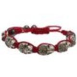 Bracelet Shamballa, 6 x Tête de mort,AOH-86 Rouge - 1862-7693